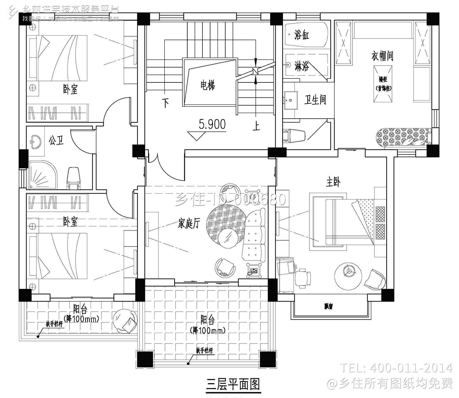 福建福清陈氏欧式别墅图纸