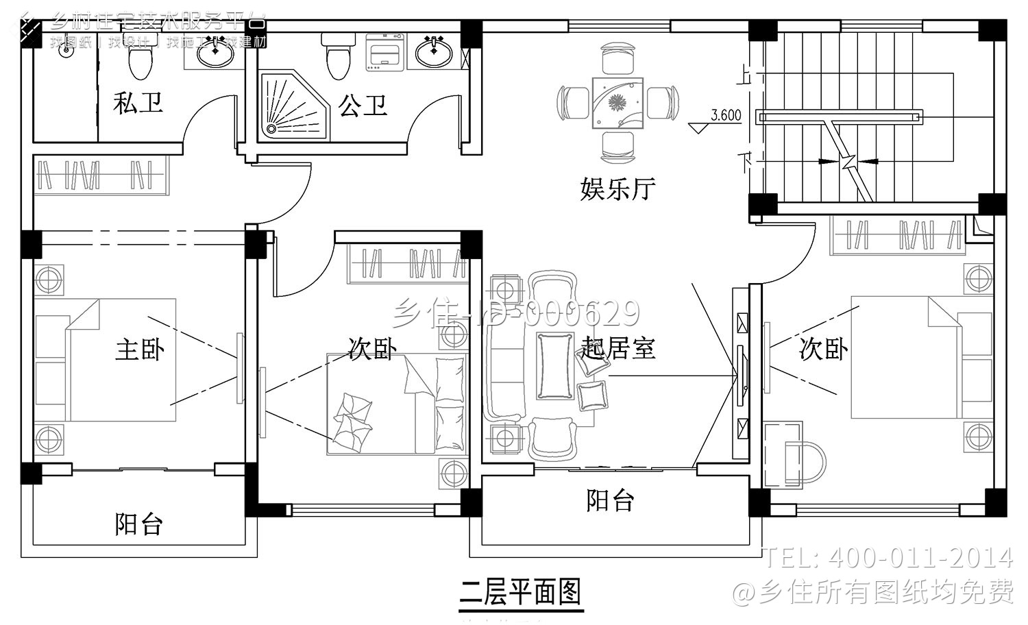 广东清远曾家欧式别墅图纸