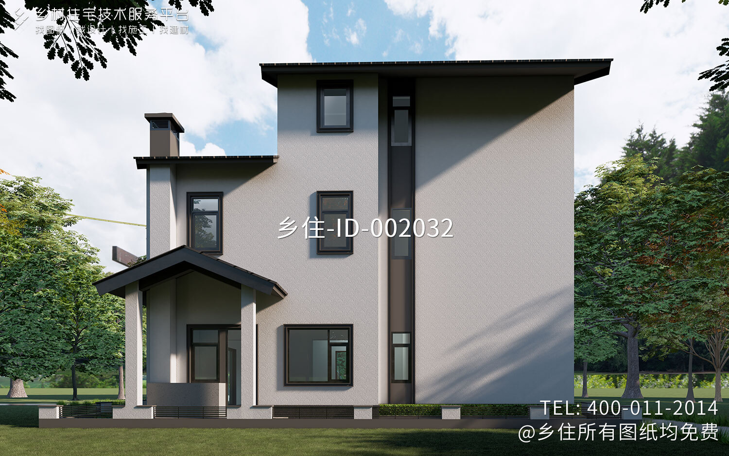浙江湖州王家三层中式自建别墅