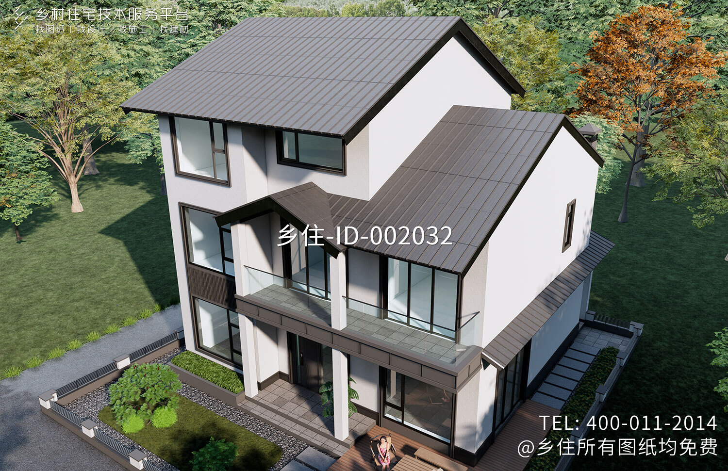 浙江湖州王家三层中式自建别墅