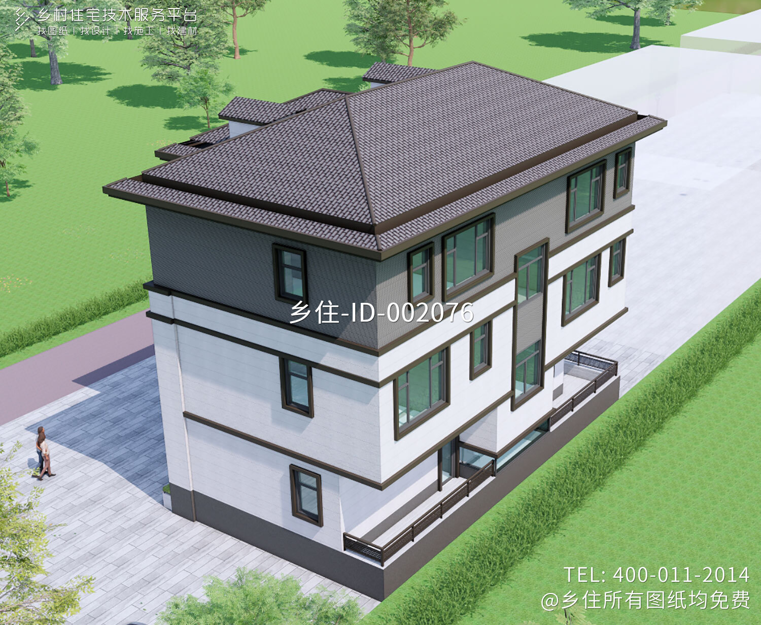 浙江湖州王家三层新中式自建别墅