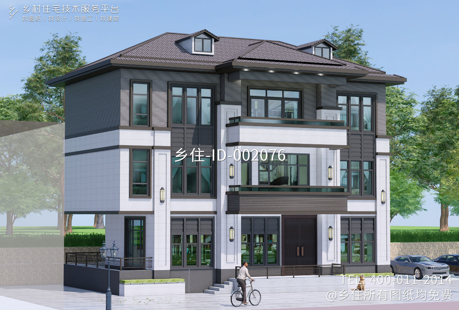 浙江湖州王家三层新中式自建别墅