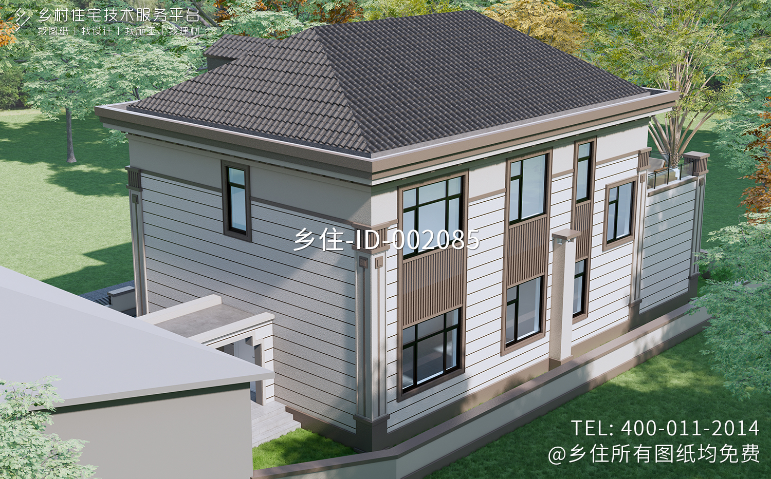 湖南衡阳陈家二层新中式自建别墅	