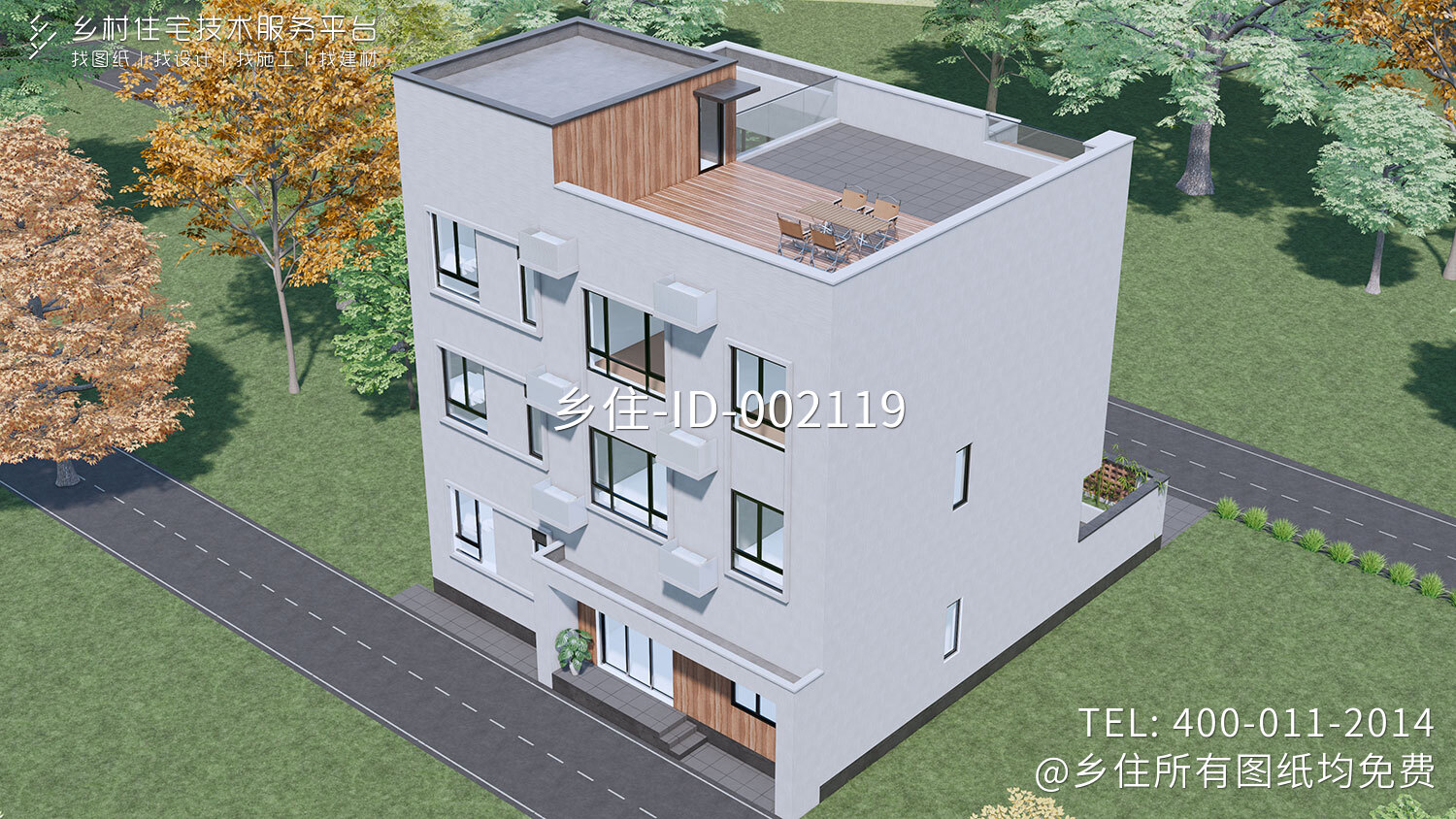 湖北黄冈李家三层现代别墅	