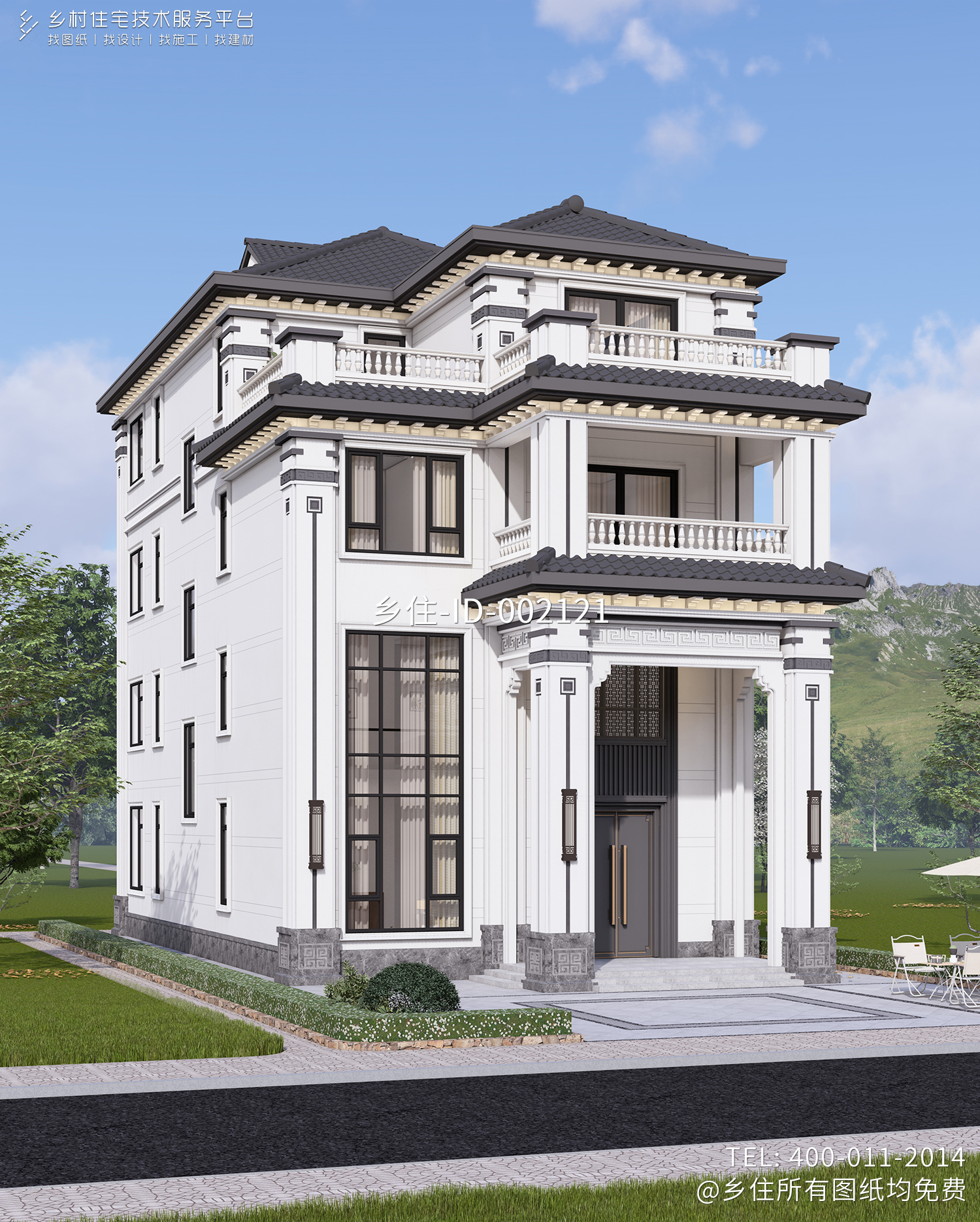 广东广州李家四层欧式别墅