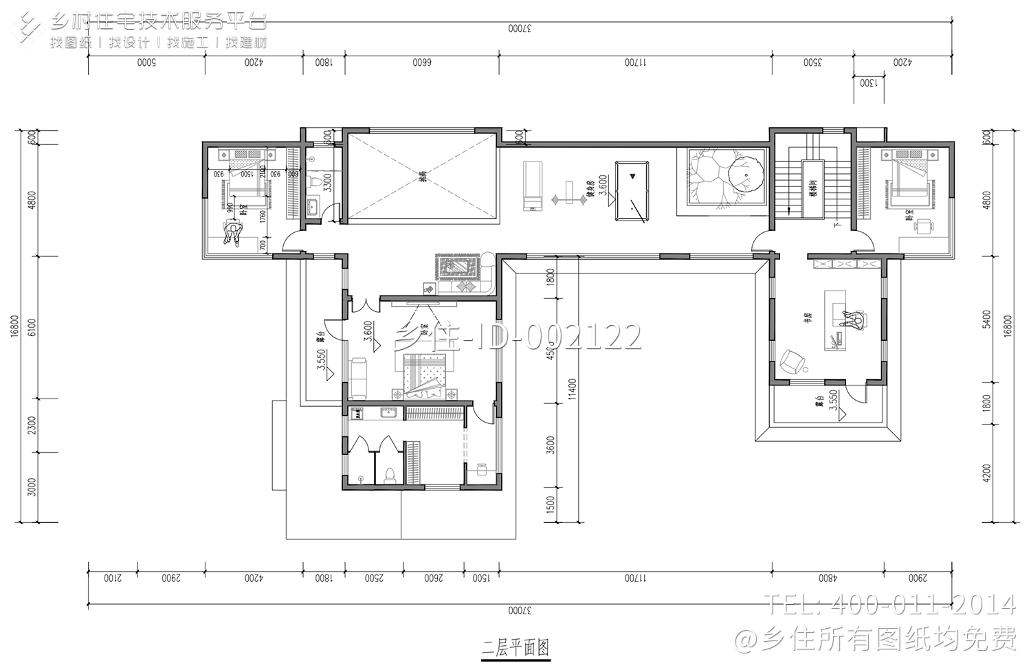 陕西商洛杨家二层中式别墅	