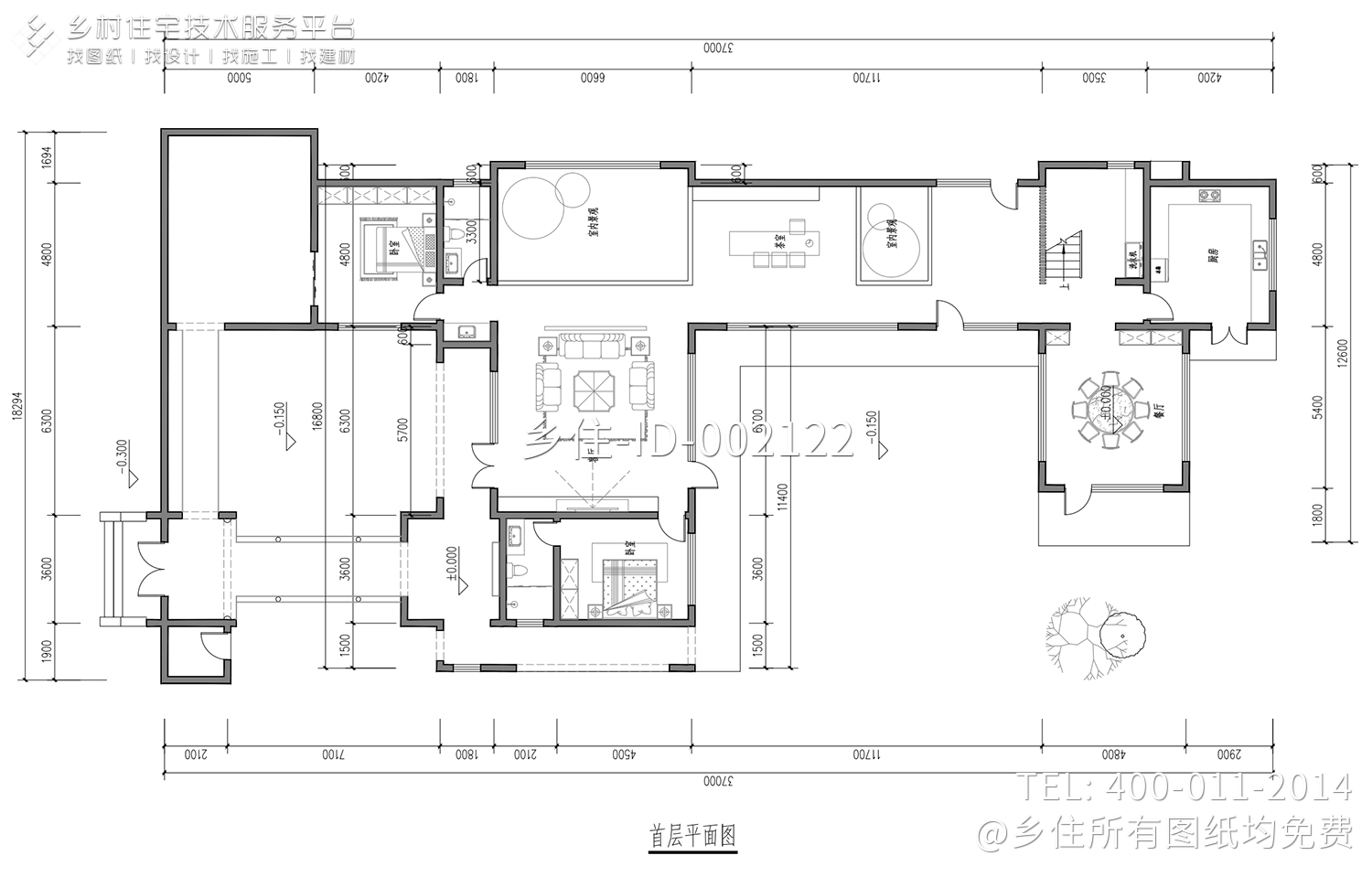 陕西商洛杨家二层中式别墅	