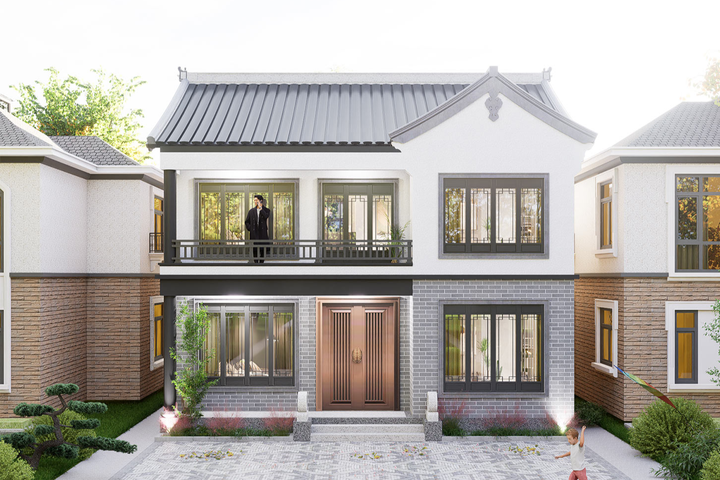 江苏南京谷家二层新中式别墅