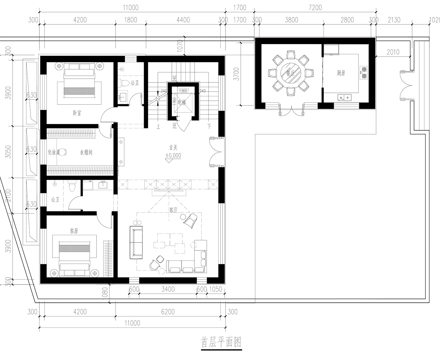 北京房山二层现代自建别墅	