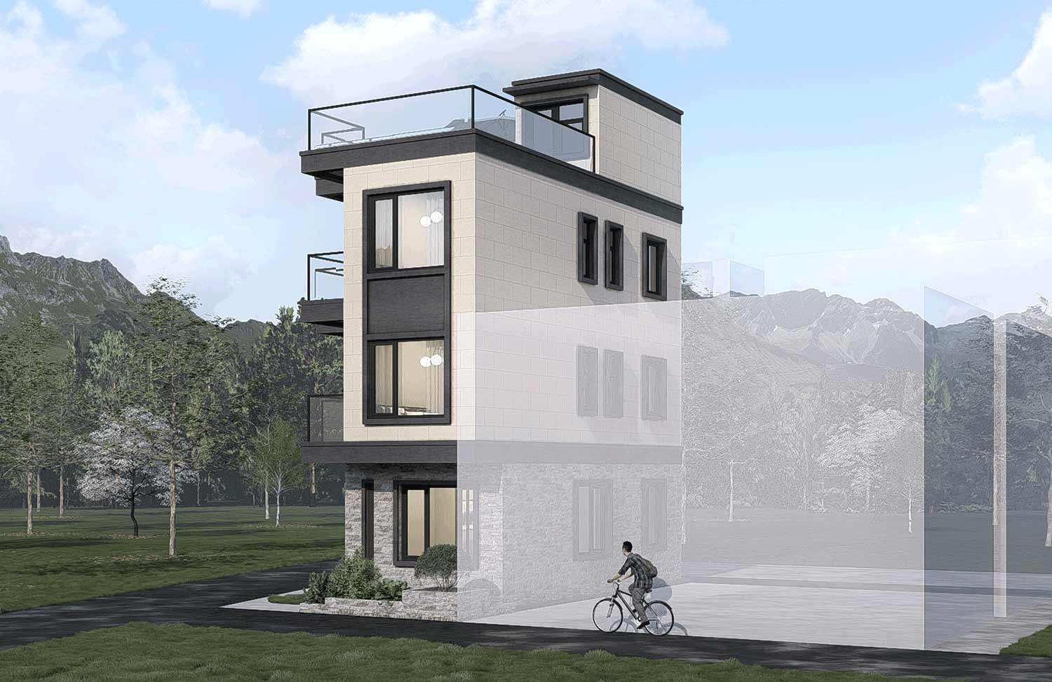 广东佛山潘家四层现代别墅