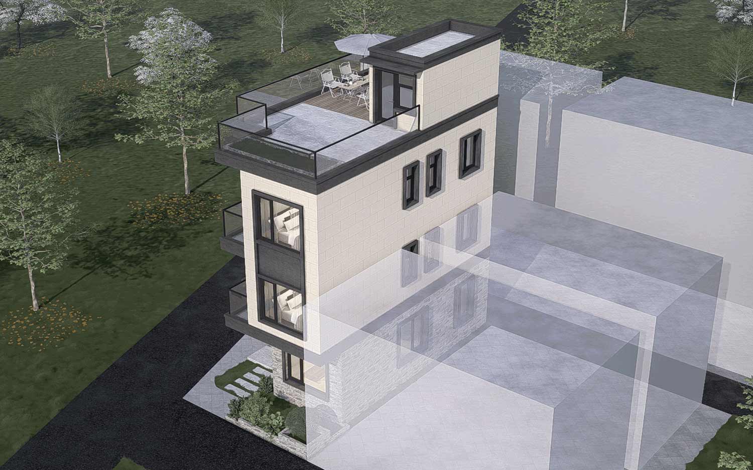 广东佛山潘家四层现代别墅