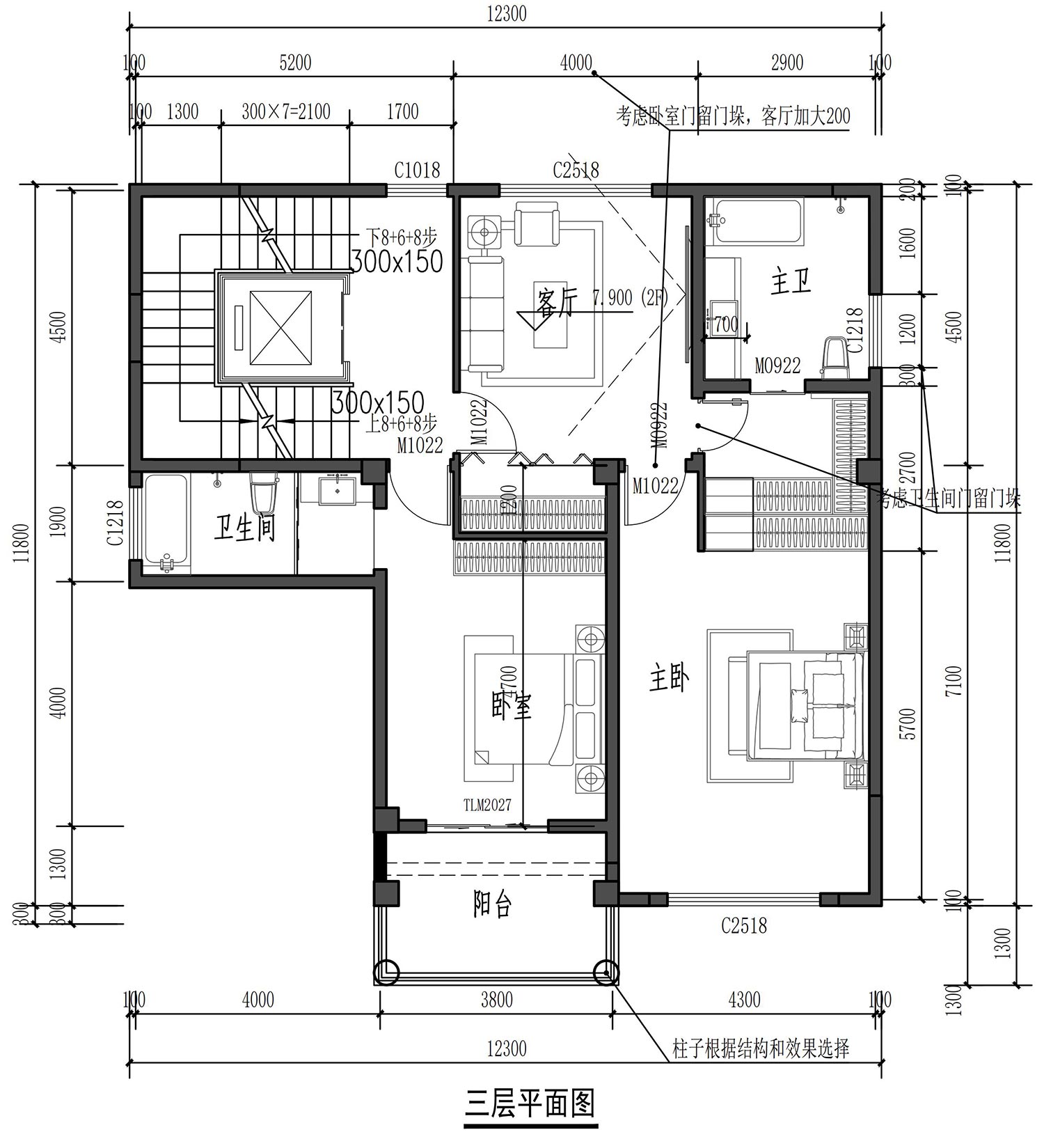 福建福清叶家三层欧式自建房图纸