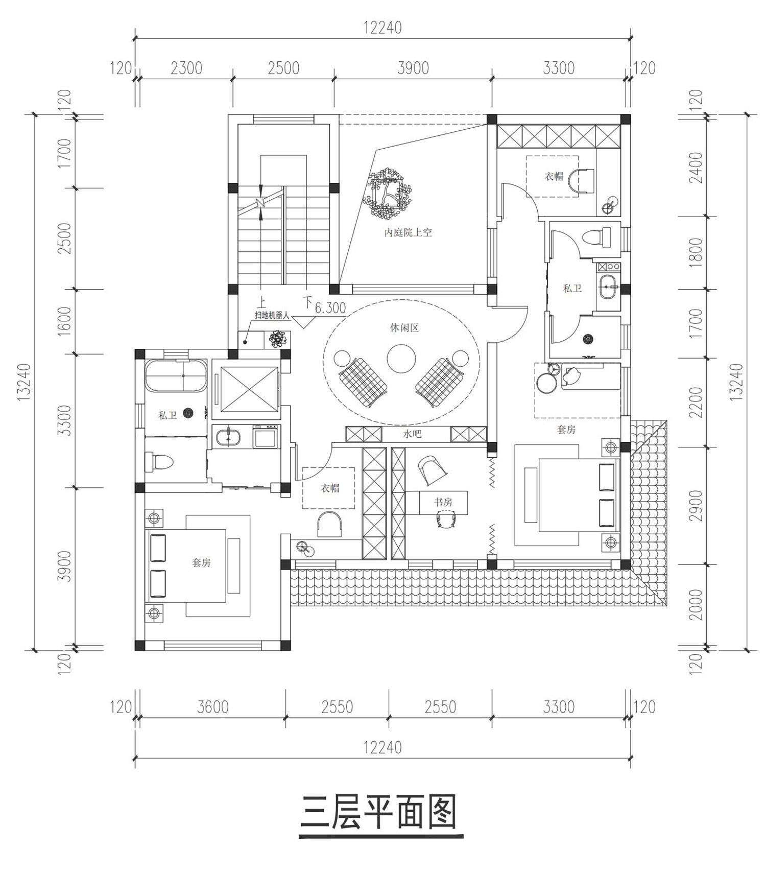 浙江嘉兴钟家三层新中式别墅