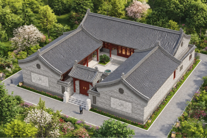 湖北枣阳唐家一层中式三合院