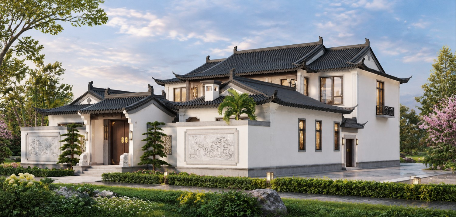 湖北孝感刘家二层三合院