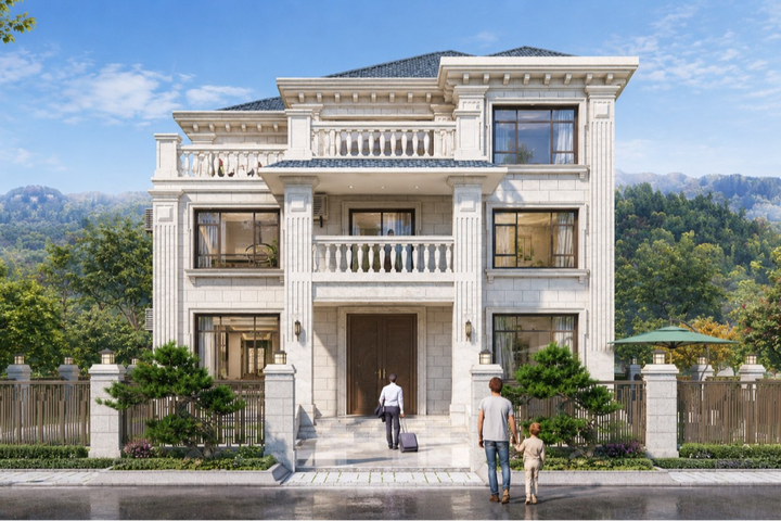 福建三明三层欧式自建别墅设计
