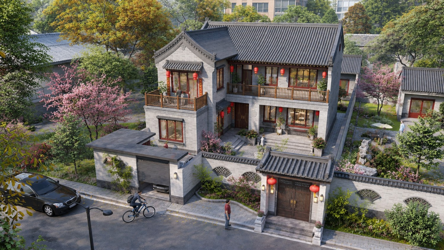 大同吴家中式免费别墅图纸