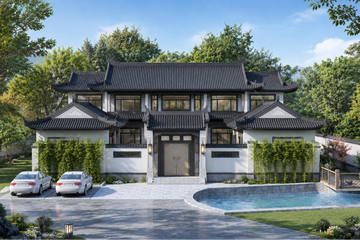 衡阳龚家中式三合院建房图纸