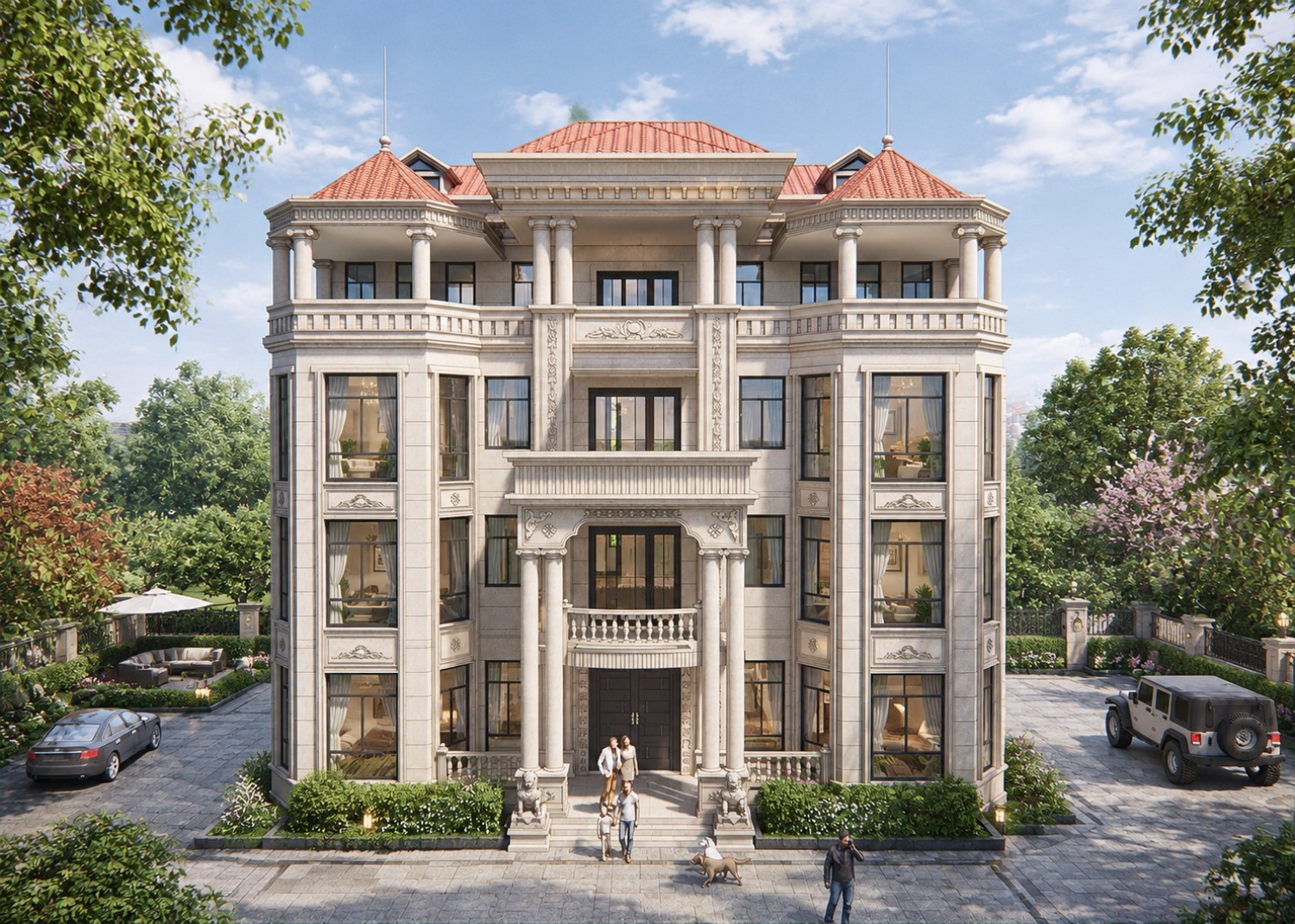 福建泉州郑家欧式别墅