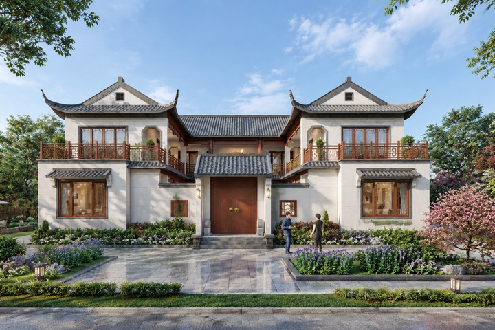 湖南宁乡唐家中式三合院