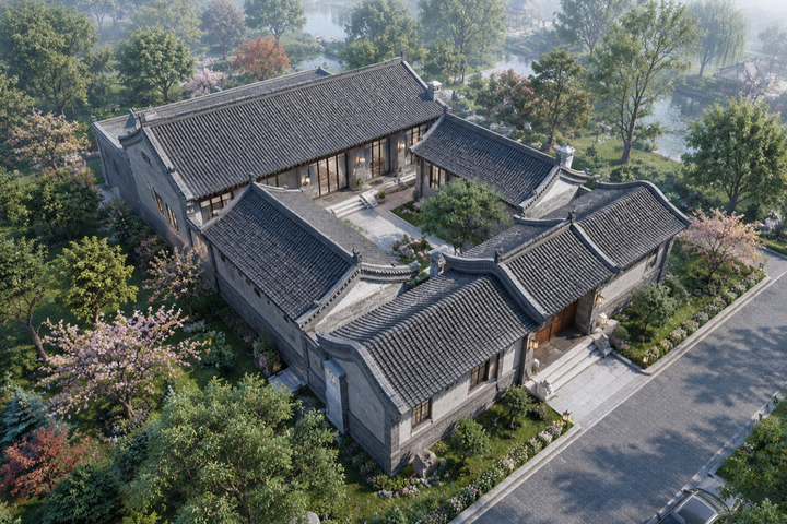 河北廊坊黄家四合院别墅