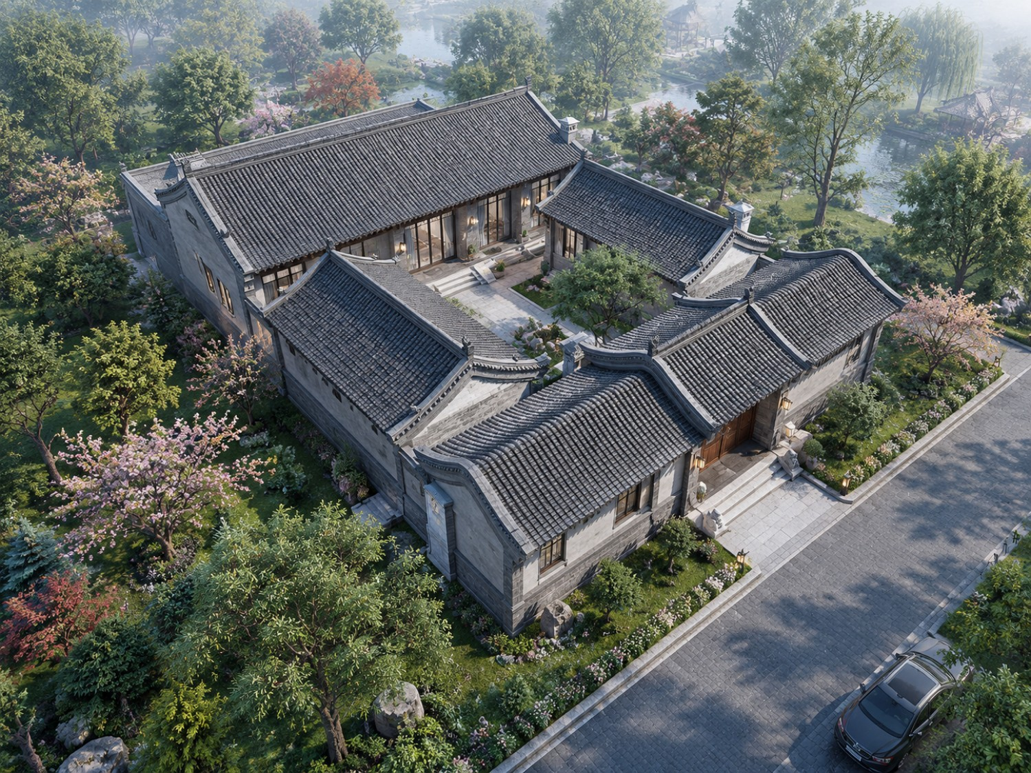 河北廊坊黄家四合院别墅