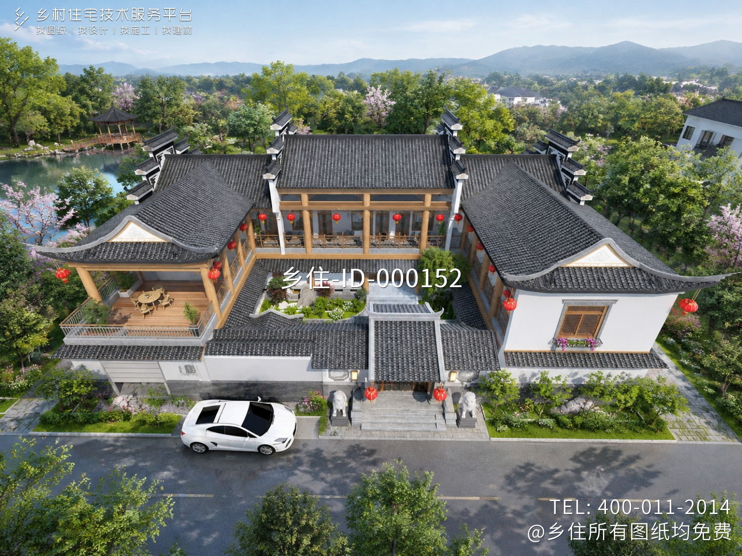 江西吉安二层中式徽派雅居