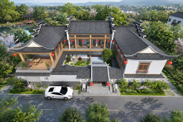 江西吉安二层中式徽派雅居
