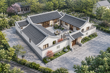 四川南充陈家中式三合院