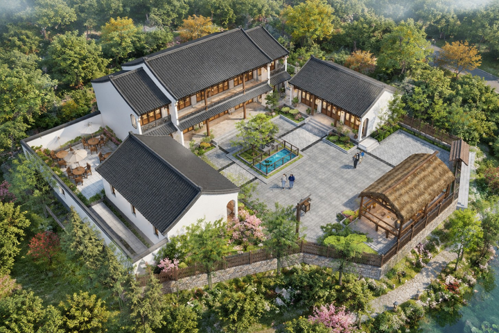 湖南常德冯家中式三合院