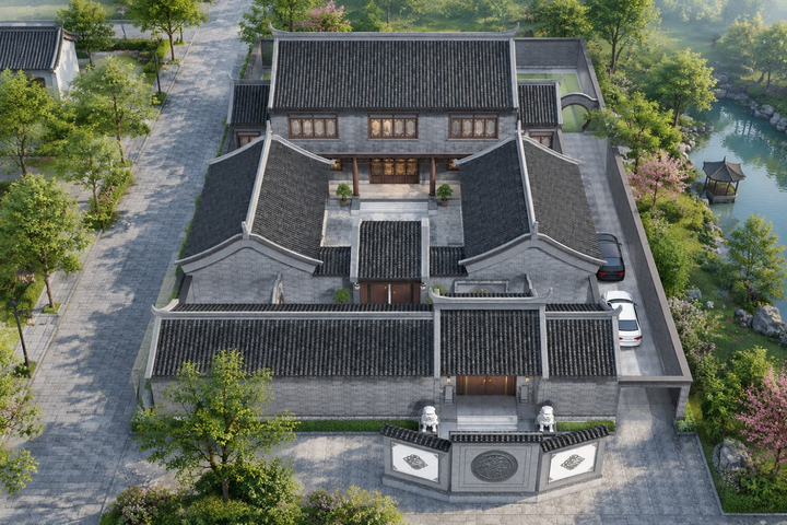 安徽阜阳韩家一层中式四合院