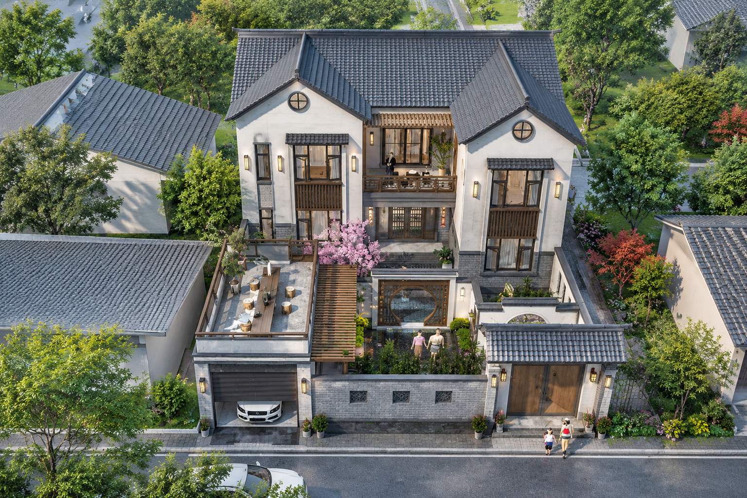 湖北襄阳郑家新中式宅院