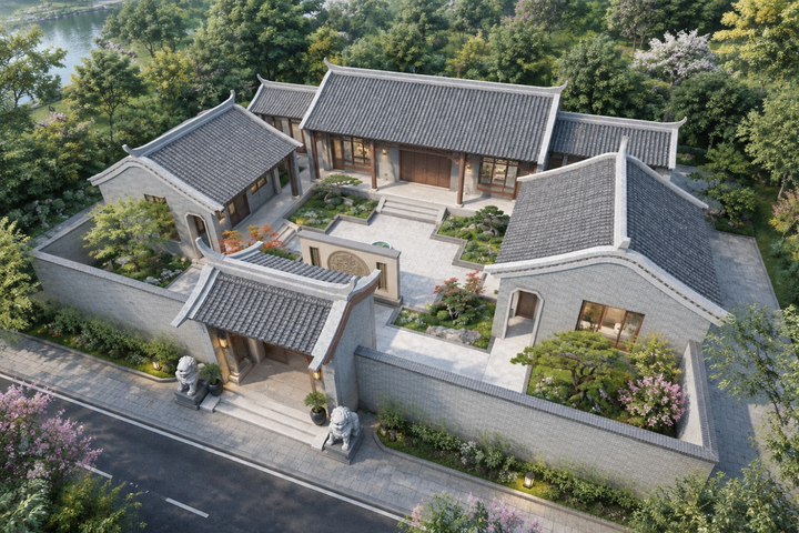 四川绵阳黄家中式三合院