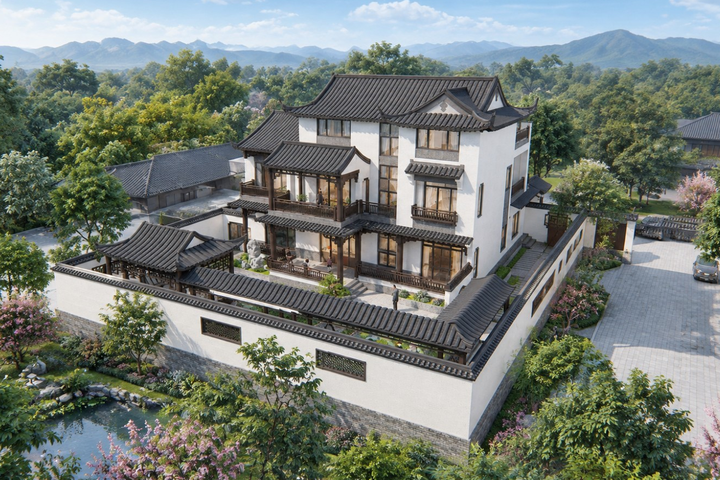 福建莆田郑家中式别墅