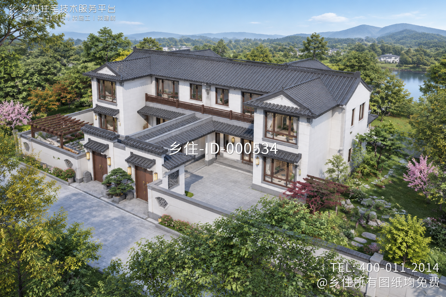 湖南常德徐家中式双拼别墅