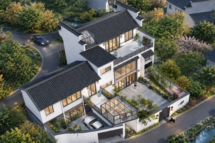 江西九江陈家新中式别墅