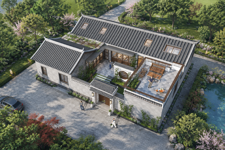 四川南充张家中式宅院