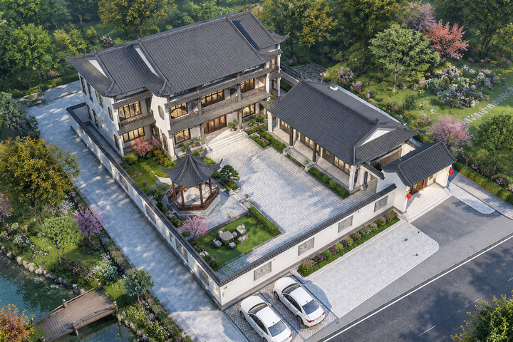 湖南岳阳丰家中式三合院