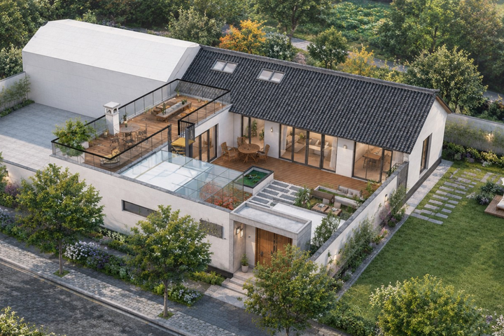 北京通州闫家新中式宅院
