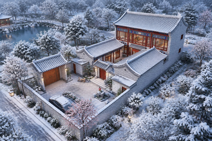 北京顺义张家中式三合院