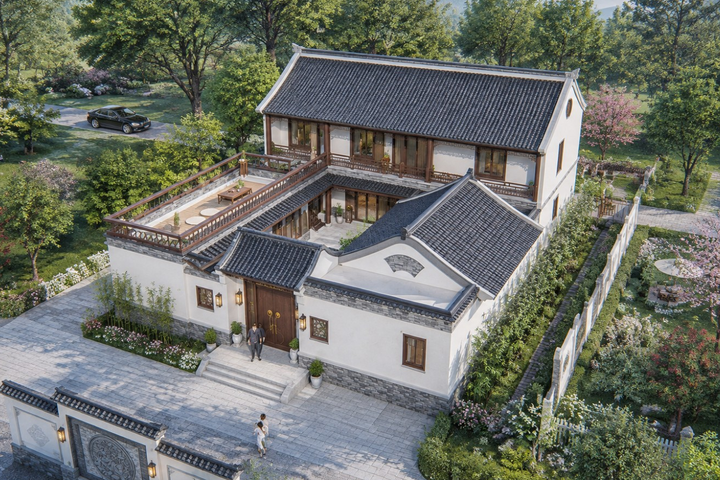 山东临沂张家中式三合院
