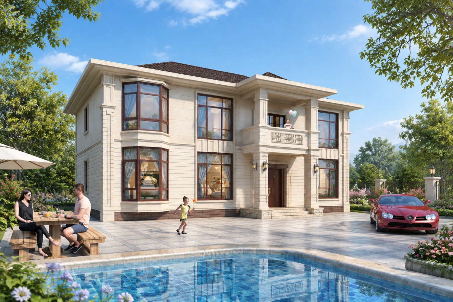 安徽宣城宁家二层欧式别墅