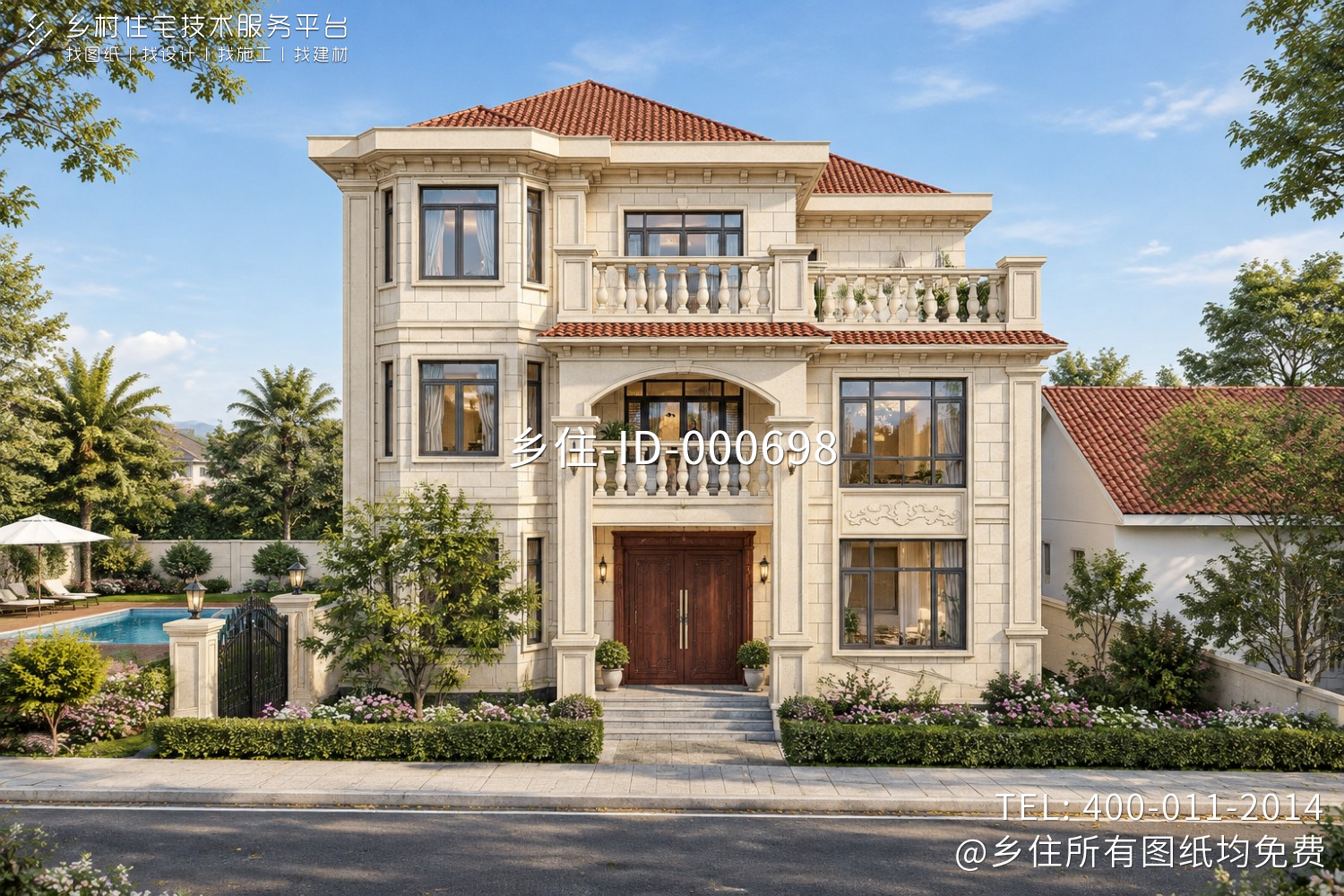 河北沧州李家欧式别墅设计图纸