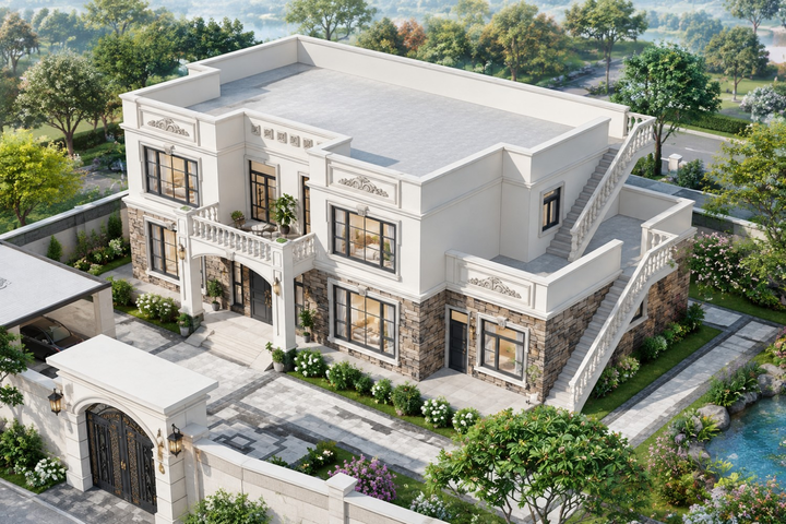 甘肃定西毛家欧式联排别墅