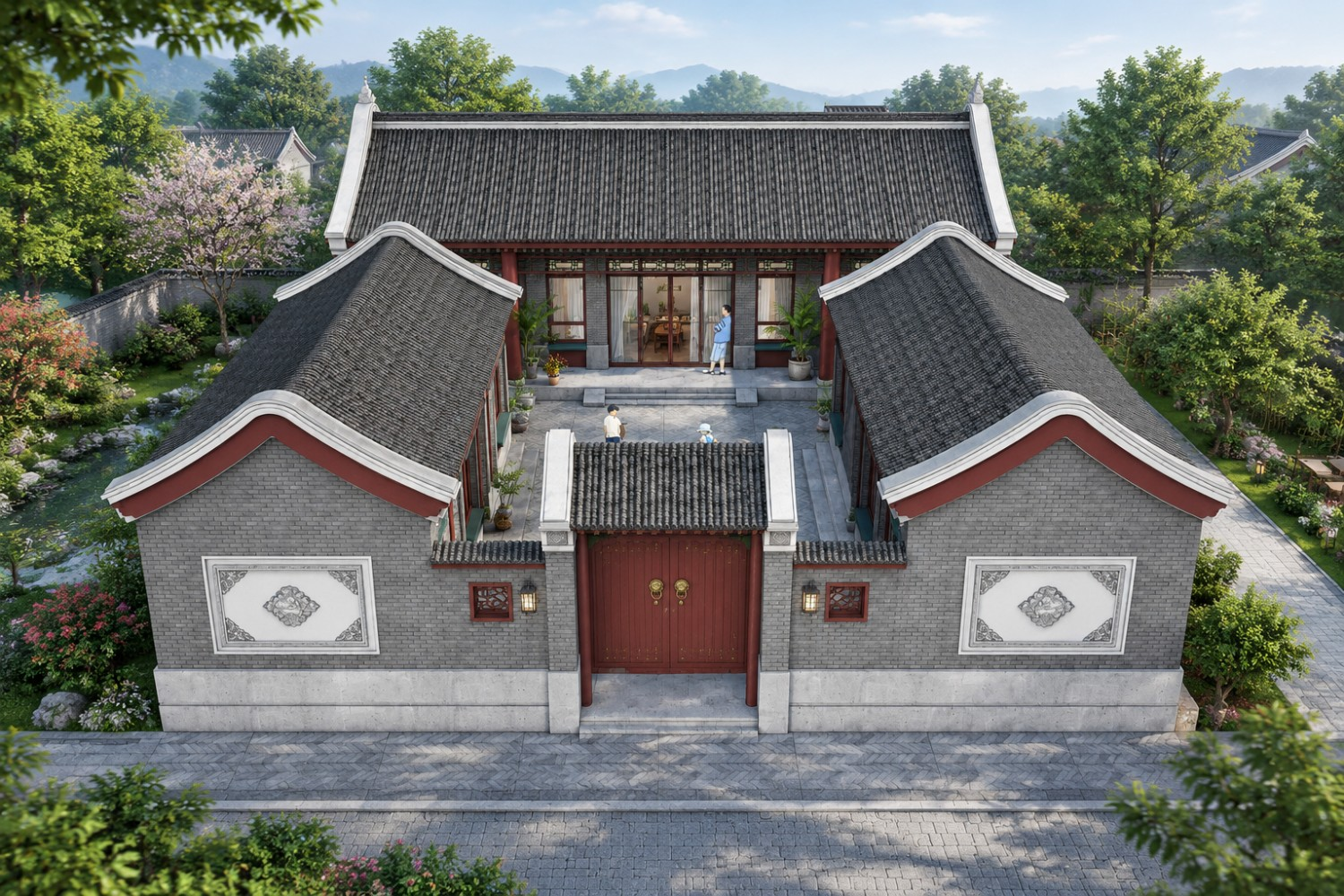 河北廊坊张家三合院