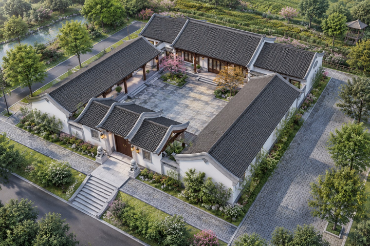四川成都钟家中式四合院