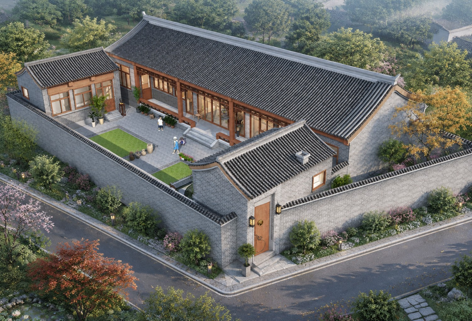 北京平谷赵家三合院