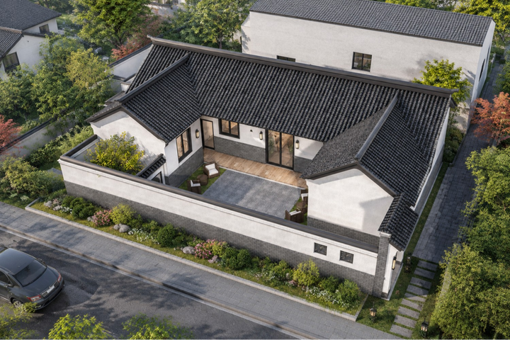 河北保定庞家三合院