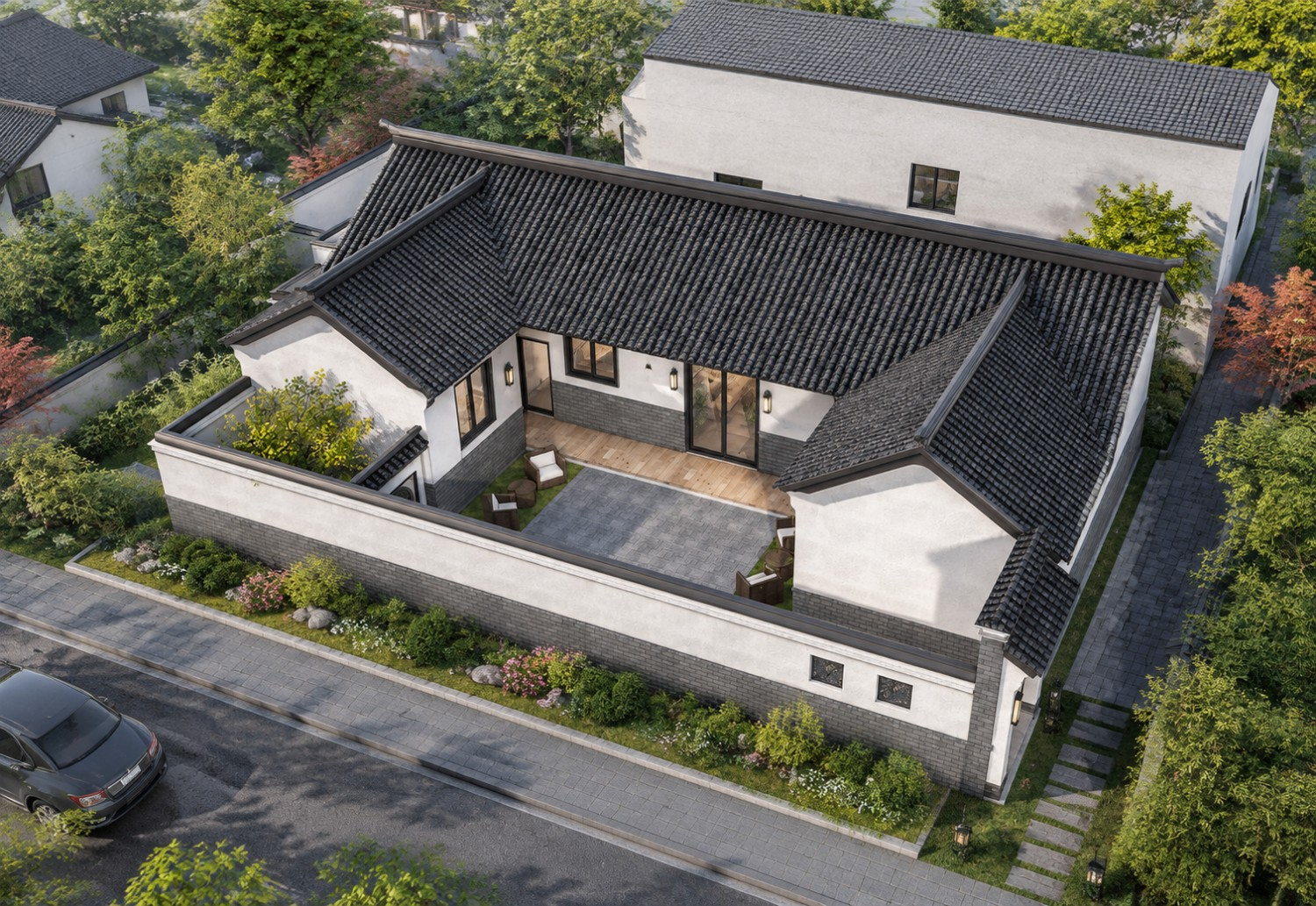 河北保定庞家三合院