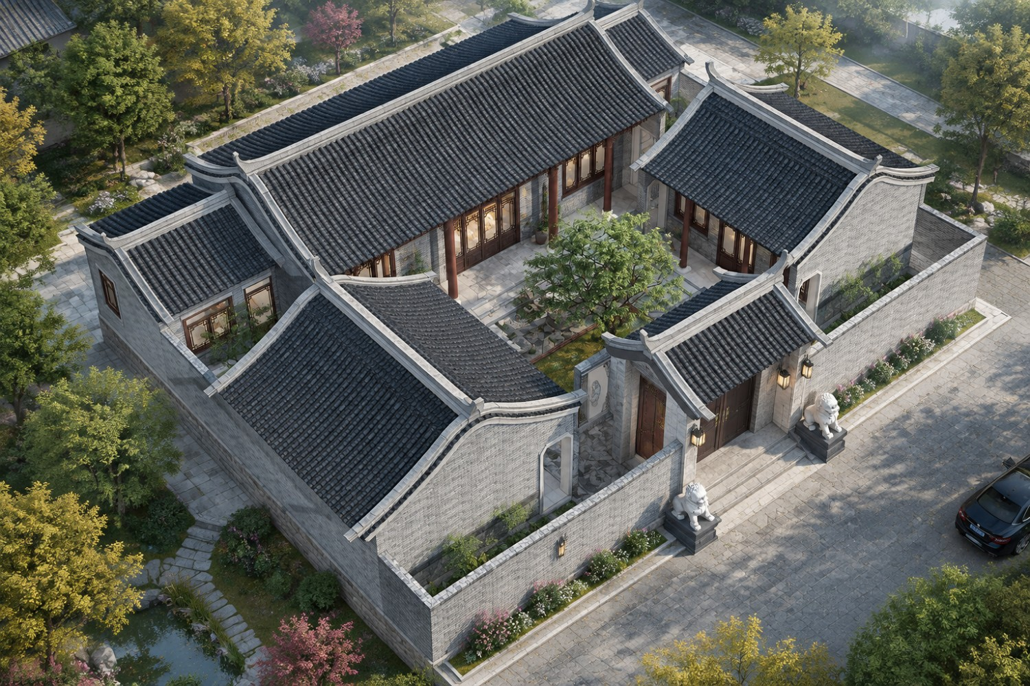 湖北襄阳李家三合院